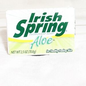Vintage Irish Spring Aloe Deodorant Bath Soap‎ Bar 2.5 oz Trial Size New Sealed